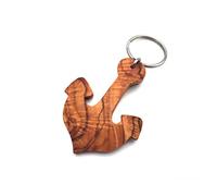 medina mood Key Ring Anchor Handmade Olive Wood High Quality Gift