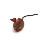 medina mood Mouse Toy for Cats Cat Cat Toy Handmade from Olive Wood and Leather