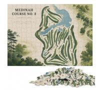 Medinah Country Club Course No. 3 Map Jigsaw Puzzle for Adults, 1000 Pieces | Jigsaw Puzzle for Adults: tabletop puzzling for hands-on indoor leisure alone or together.