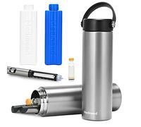 Medineed 60H Insulin Travel Case TSA Approved, Portable Meds Cooler, Silver