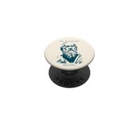 Mediocrates Eeh Good Enough Funny Philosophy Philosopher Pun PopSockets Adhesive PopGrip