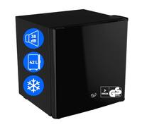 MEDION 42L Mini Fridge Lock Freezer Compartment Silent Small Office Hotel Minibar Camping Gaming Drinks Food Ice Reversible Door MD 370001 Black