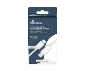 Medion Mediarange Apple Lightning To Usb Type-C Data & Charging Cable - 1M - White