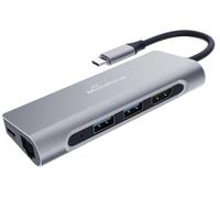 MediaRange USB Type-C Hub 7-In-1 Multiport Adapter for USB-C Devices Silver