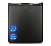 MEDION mini freezer (capacity 33 litres, height 51 cm, height-adjustable feet, recessed handle, manual temperature setting, 4 stars, MD37675) grey