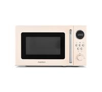 MEDION Retro microwave (20 liters, approx. 800 watts, 5 microwave levels, 8 automatic programs, digital display, defrost function, compact, MD15000) beige