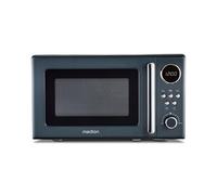 MEDION Retro microwave (20 liters, approx. 800 watts, 5 microwave levels, 8 automatic programs, digital display, defrost function, compact, MD15000) grey