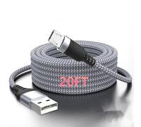 MEDIOPPTEK 20FT USB A to Micro USB Cable Nylon Braided 5M, Extra Long USB 2.0 A to Micro Cord Support Charge & Data Transfer, Kindle & PS4 Charger Cord, for Samsung Galaxy S7 Edge S6 S5 and More