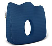 Medipaq Luxury Orthopedic Seat Cushion - 1x Office Chair Cushions - Car Seat Cushions - Back Support Cushion - Coccyx Cushion for Tailbone Pain - Coccyx & Sciatica Pain Relief Cushion - Blue 3D Mesh