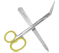 Medipaq Yellow Long Handle Scissors - Extra Leverage for Tough Toenails, 1x Scissor - SATIN