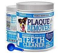 MediPaws® Plaque Off Remover 175g For Dog Teeth & Bad Breath | Just Add To Dog Food - No Need For Toothbrush or Toothpaste | Remove Bad Breath For Cats & Pets