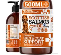 MediPaws Scottish Salmon Oil For Dogs, Cats, Horse, Ferret & Pet - Pure Omega 3, 6 & 9 Fish Oil Food Treats Dog Supplement for Natural Coat, Immune Support, Itchy Skin, Joint & Brain Health