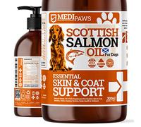 MediPaws Scottish Salmon Oil For Dogs, Cats, Horse, Ferret & Pet - Pure Omega 3, 6 & 9 Fish Oil Food Treats Dog Supplement for Natural Coat, Immune Support, Itchy Skin, Joint & Brain Health