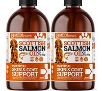 MediPaws Scottish Salmon Oil For Dogs, Cats, Horse, Ferret & Pet - Pure Omega 3, 6 & 9 Fish Oil Food Treats Dog Supplement for Natural Coat, Immune Support, Itchy Skin, Joint & Brain Health
