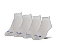 MediPeds Women's Coolmax Low-Cut Socks, 4-Pack Casual, White, Medium