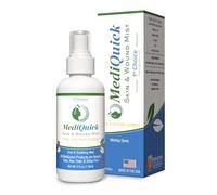 MediQuick Antiseptic Spray Mist 4 Oz | Skin & Wound Repair First Aid Spray for Burns & Cuts with 12 Hour Action | Helps Heal Acne Rash Eczema Itch Bites & More | Safe Wound Wash with No Sting