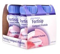 MediSale Fortisip Compact Protien Strawberry, 125ml each, (Pack of 4)
