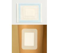 MediSale Ltd Adhesive Sterile Wound Dressings **Pack of 10**- Suitable for cuts and grazes, Diabetic Leg ulcers, venous Leg ulcers, Small Pressure sores - 9cm x 30cm