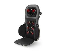 medisana MC 825 Shiatsu massage pad for back and neck, massage seat pad with acupressure, neck massage, heat function, 3 intensities, red light function, with remote control, storage bag