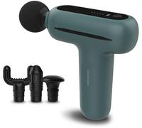 medisana MG 200 Mini Massage Gun, Massage Gun with 4 attachments, Massager with Smart Mode and 5 Intensity Levels for Relaxation and Massage, Long Battery Life, with Storage Box