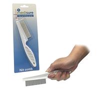 MEDISURE DURABLE EFFECTIVE LARGE HANDLE FLEA LICE FINE METAL TOOTH KIDS HAIR NIT COMB