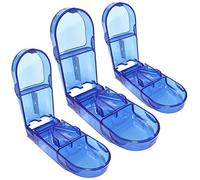 Medisure Healthcare Pill Storage + Easy Action Table Cutter Splitter Single Pack - 3 x Medication Cutter