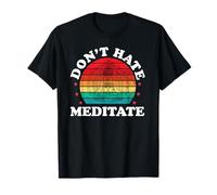 Meditate Funny Yoga Meditation Zen Hindu Women Men T-Shirt