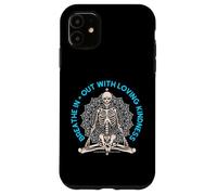 Meditate Skeleton Mindfulness Yoga Spiritual Loving Kindness Case for iPhone 11