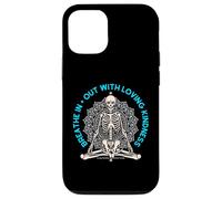 Meditate Skeleton Mindfulness Yoga Spiritual Loving Kindness Case for iPhone 12/12 Pro