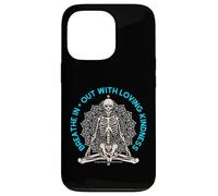 Meditate Skeleton Mindfulness Yoga Spiritual Loving Kindness Case for iPhone 13 Pro