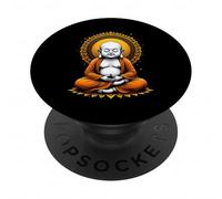 Meditating Buddha Spiritual Art Vintage Style Yoga PopSockets Adhesive PopGrip