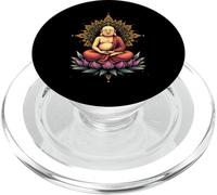 Meditating Buddha Spiritual Art Vintage Style Yoga PopSockets PopGrip for MagSafe