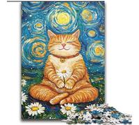 Meditating Cat Puzzles for Adults Teens 2000pc Puzzle, Suitable for Ages 14 And Up Toy Wall Decor Birthday And Unique Gifts (70x100cm)