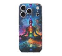Meditating Cosmic Psychedelic Protective Cover Compatible with iPhone 17/17 Air/17 Pro/17 Pro Max Phone Case TPU Shockproof