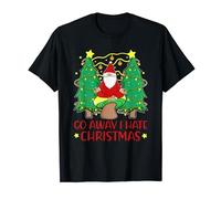 Meditating Gnome Yoga Anti Xmas Holiday Joke Hate Christmas T-Shirt