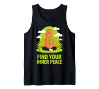 Meditating Hot Dog Find Your Inner Peace Design Tank Top