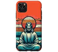 Meditating Jesus Vintage Inspiring Empowering Spirituality Case for iPhone 11 Pro Max
