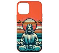 Meditating Jesus Vintage Inspiring Empowering Spirituality Case for iPhone 12 mini