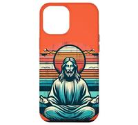 Meditating Jesus Vintage Inspiring Empowering Spirituality Case for iPhone 12 Pro Max