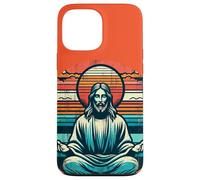 Meditating Jesus Vintage Inspiring Empowering Spirituality Case for iPhone 13 Pro Max