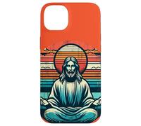 Meditating Jesus Vintage Inspiring Empowering Spirituality Case for iPhone 14 Plus