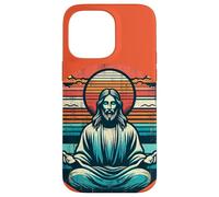 Meditating Jesus Vintage Inspiring Empowering Spirituality Case for iPhone 14 Pro Max