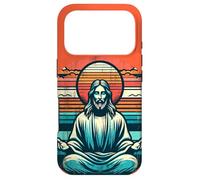 Meditating Jesus Vintage Inspiring Empowering Spirituality Case for iPhone 17 Pro