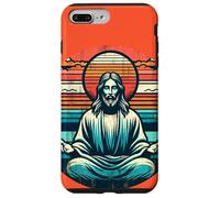 Meditating Jesus Vintage Inspiring Empowering Spirituality Case for iPhone 7 Plus/8 Plus