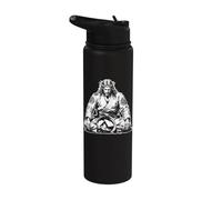 Meditating Jiu Jitsu Jesus Stainless Steel Insulated Water Bottle