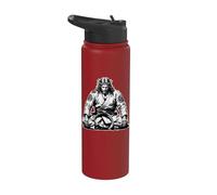 Meditating Jiu Jitsu Jesus Stainless Steel Insulated Water Bottle
