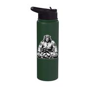 Meditating Jiu Jitsu Jesus Stainless Steel Insulated Water Bottle