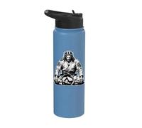 Meditating Jiu Jitsu Jesus Stainless Steel Insulated Water Bottle