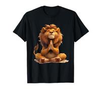 Meditating Lion Zen Peaceful Calm Vibes T-Shirt