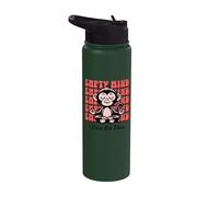Meditating Monkey Encouragement, Beginner Yoga Mediate Chimp Stainless Steel Insulated Water Bottle